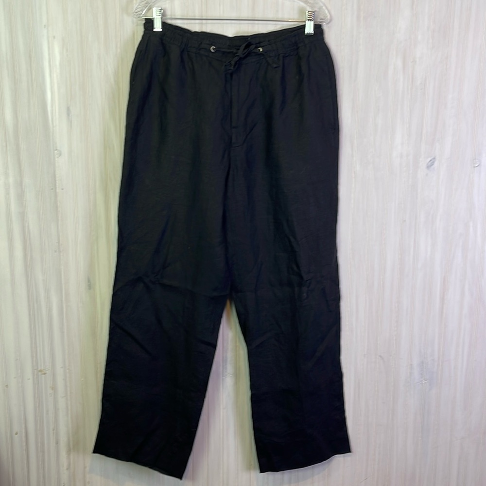 AGNONA LINEN DRAWSTRING PANTS